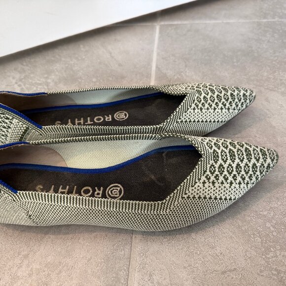 Rothy's green snakeskin flats - size 8.5 - Picture 5 of 5